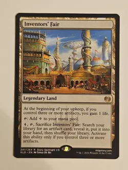 1x NM Inventors' Fair Kaladesh KLD Magic Gathering MtG EDH Commander Tutor Land - Image 1