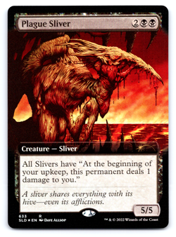 Plague Sliver (Extended Art) FOIL - Secret Lair MTG - Image 1