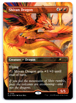 Shivan Dragon (Rainbow Foil) - Secret Lair MTG - Image 1