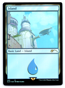 Island (Secret Lair x Arcane: Lands) FOIL - Secret Lair MTG - Image 1