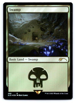 Swamp (Secret Lair x Arcane: Lands) FOIL- Secret Lair MTG - Image 1