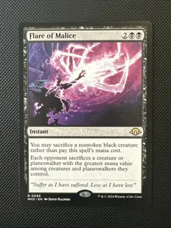 Magic The Gathering MTG - Flare of Malice - Modern Horizons 3 - Image 1