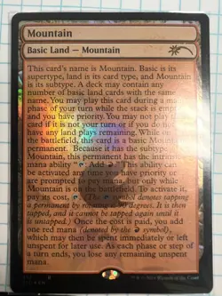 MTG Magic the Gathering Mountain (257/3202) Secret Lair Drop Series LP FOIL - Image 1