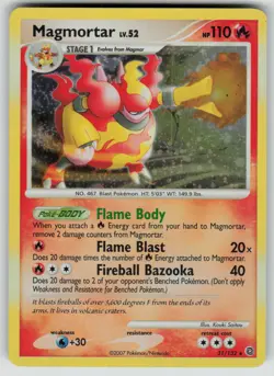 Pokemon Magmortar - 31/132 (Secret Wonders) Holo Rare Deck Exclusives 031/132 HP - Image 1