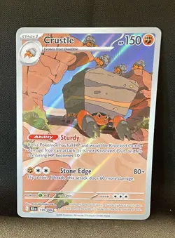 🪨 Crustle 130/086 – Black Bolt Full Art Illustration Rare Pokemon 🪨 - Image 1