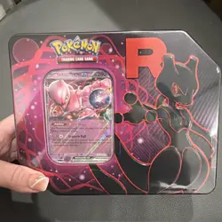 Pokemon Team Rocket Tins Mewtwo Sealed Destined Rivals - New - Image 1