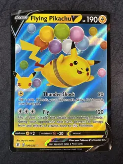 Flying Pikachu V 006/025 Celebrations Holo Pokemon - Image 1