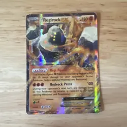 Pokemon TCG Regirock EX 43/124 Fates Collide Holo English - Image 1