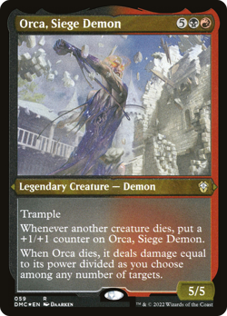 Orca, Siege Demon (REGULAR) x1 - MTG Dominaria United Commander DMC #59 - Image 1