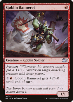 Goblin Banneret (FOIL) x1 - MTG Double Masters 2022 2X2 #110 - Image 1