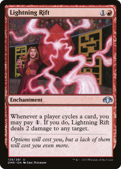 Lightning Rift (FOIL) x1 - MTG Dominaria Remastered DMR #129 - Image 1