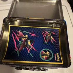 Pokemon Trading Card Game Tin with Card Sleeves, Stickers - Gardevoir, Lucario,… - Image 5