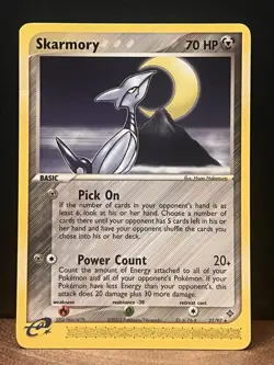 SKARMORY 21/97 EX DRAGON Pokemon RARE WOTC Card - Image 1