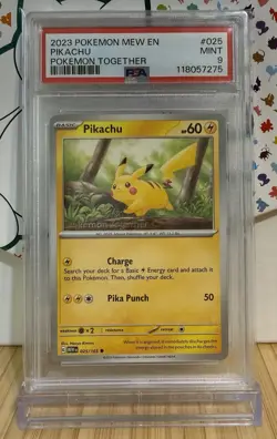 Pokemon Together Stamped Promo Lot - Sequential PSA 9s - Pikachu 25 & Eevee 133 - Image 2