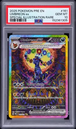 Pokemon Umbreon ex Special Illustration Rare Holo 161/131 Sv: Prismatic Evoluti… - Image 1