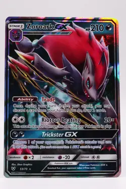 Zoroark GX Shining Legends Holo Ultra Rare Card 53/73 Pokemon TCG NM - Image 1