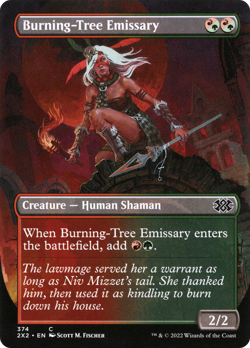 Burning-Tree Emissary (FOIL) x1 - MTG Double Masters 2022 2X2 #374 - Image 1