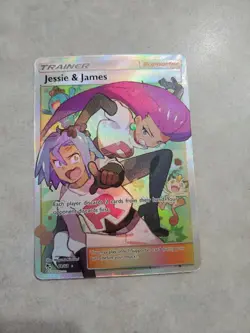 Pokemon TCG Jessie & James Trainer Full Art Ultra Rare Card 68/68 Hidden Fates - Image 3