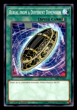 Yu-Gi-Oh! Burial from a Different Dimension SR07-EN032 Unl Edition Common NM - Image 1