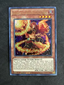 Yugioh! Zoroa, The Magistus of Flame - GEIM-EN002 - Ultra Rare - 1st Ed - VLP - Image 1