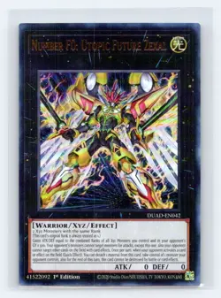 Number F0: Utopic Future Zexal DUAD-EN042 Duelist's Advance Yu-Gi-Oh NM - Image 1