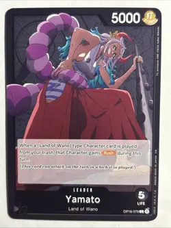 One Piece The Time of battle OP16-079 Yamato LEADER English - Image 1