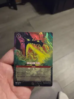 Dragon Fire (1/C1) 1 Disney Lorcana Promo Cards Holo - Image 1