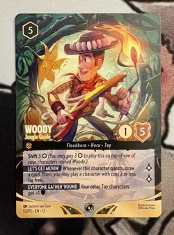 Disney Lorcana Wilds Unknown Woody Jungle Guide Store Championship PARTICIPATION - Image 1