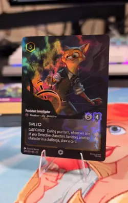 Disney Lorcana Nick Wilde Persistent Investigator 239/204 Rare Foil English - Image 1