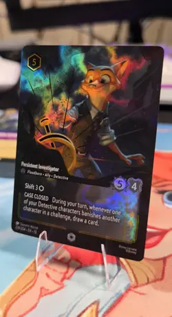 Disney Lorcana Nick Wilde Persistent Investigator 239/204 Rare Foil English - Image 2