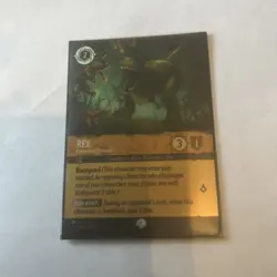 Disney Lorcana Wilds Unknown Rex Protective Dinosaur Epic 206/204 - Image 1
