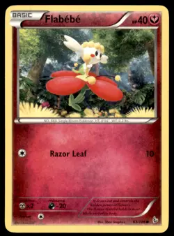 2014 Pokemon XY Flashfire Flabebe English #63 - Image 1