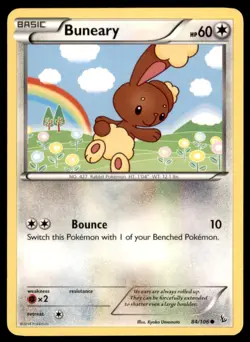 2014 Pokemon XY Flashfire Buneary English #84 - Image 1