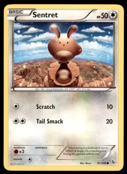 2014 Pokemon XY Flashfire Sentret English #81 - Image 1