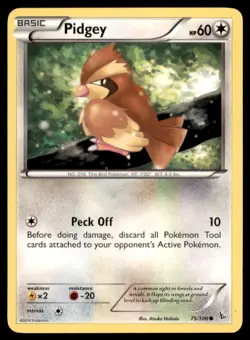 2014 Pokemon XY Flashfire Pidgey English #75 - Image 1