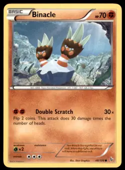 2014 Pokemon XY Flashfire Binacle English #48 - Image 1