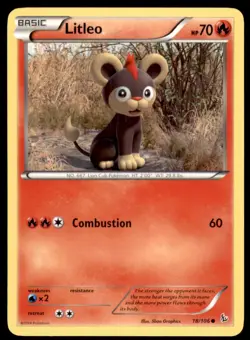 2014 Pokemon XY Flashfire Litleo English #18 - Image 1