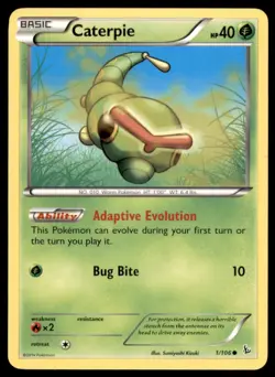 2014 Pokemon XY Flashfire Caterpie English #1 - Image 1