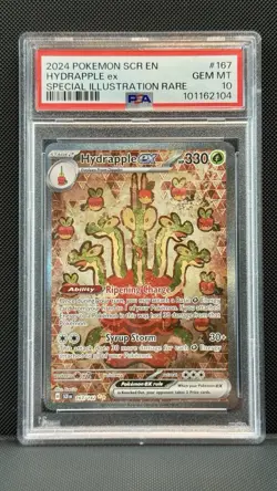 Pokemon TCG PSA 10 Hydrapple EX 167/142 Stellar Crown Special Illustration Rare - Image 1