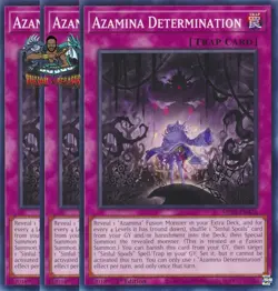Yugioh! 3x Azamina Determination MP25-EN426 Common 1st Ed NM - Image 1