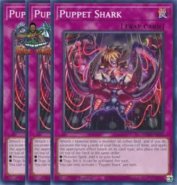 Yugioh! 3x Puppet Shark MP25-EN423 Common 1st Ed NM - Image 1