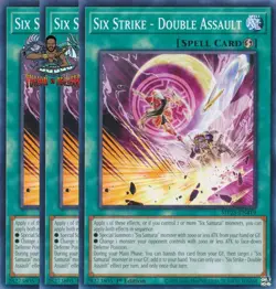 Yugioh! 3x Six Strike - Double Assault MP25-EN419 Common 1st Ed NM - Image 1