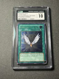 POP 1 Yugioh CGC 10 Transcendent Wings CRV-EN045 Ultimate Rare 1st Edition - Image 1