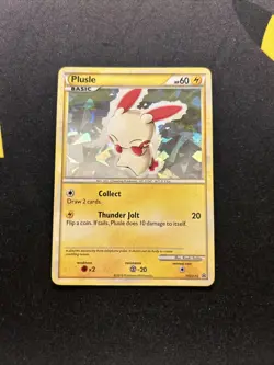 Plusle HGSS16 Cracked Ice MP -Rare Holo Pokemon Card- Black Star Promo (4s2) - Image 1
