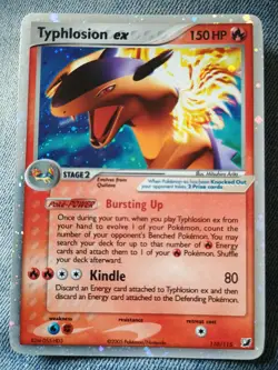 Pokemon TCG Typhlosion EX Holo Rare Card 110/115 2005 Unseen Forces - Image 1