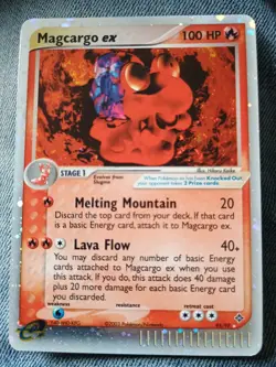 Pokemon TCG EX Dragon Magcargo EX Holo Rare Card 95/97 - Image 1