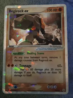 Pokemon Regirock EX Ultra-Rare Holo Card 98/101 Hidden Legends Series - Image 1