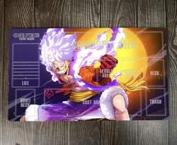O-P OPCG TCG CCG Playing Pad Monkey D. Luffy Duel Playmat Trading Card Game Mat - Image 1