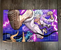 O-P Luffy vs Kaido Playing Mat Duel Playmat Trading Card Game OPCG TCG CCG Mat - Image 1