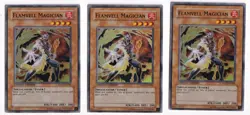 3 x Yu-Gi-Oh Card - HA01-EN008 - FLAMVELL MAGICIAN (super rare holo) - NM - Image 1